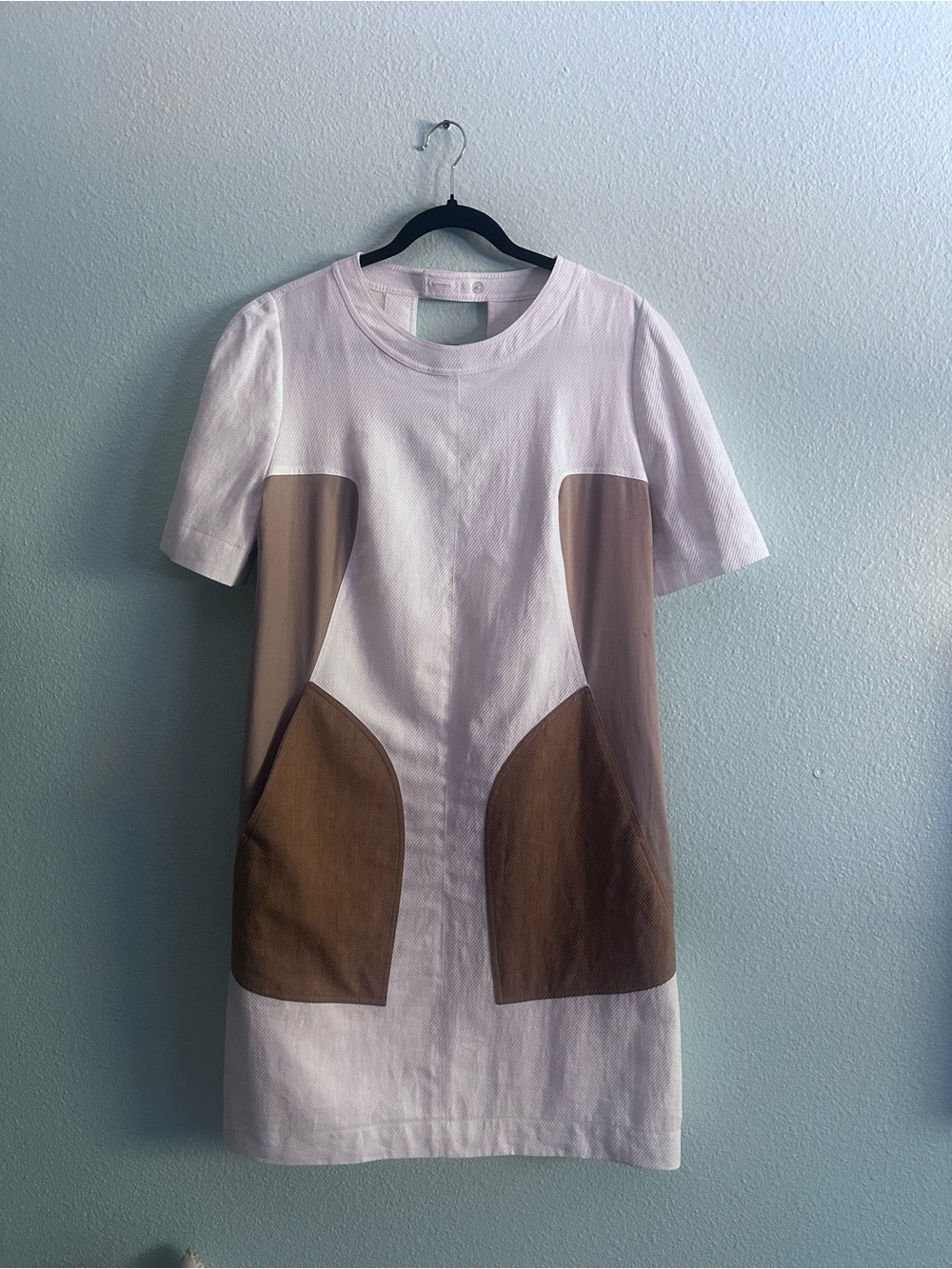 FENDI colorblock linen dress sz M